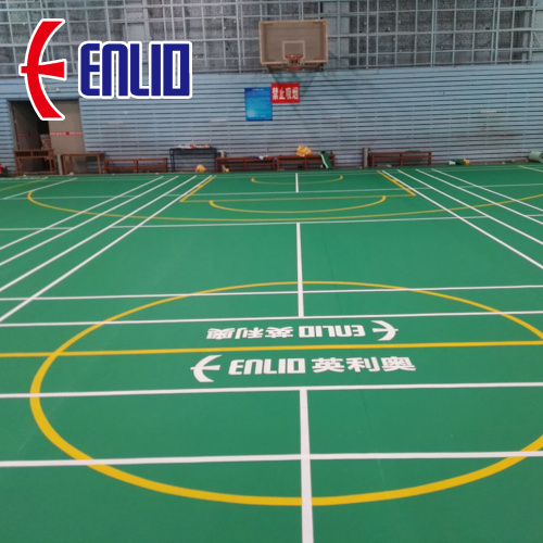 Piso de badminton Enlio aprovado pela BWF