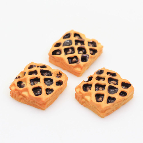 100pcs Bulk Mini Cookies Kekse geformte Harz Cabochon Flatback Charms für handgefertigte Handwerksdekor Telefon Scrapbook Dekor