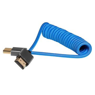 HDMI to HDMI Coiled Braided Cable