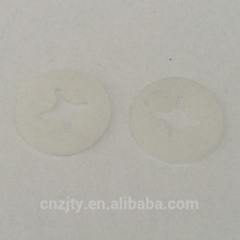 White plastic washers round washers