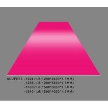 Plaque en tôle d&#39;aluminium brillant fuchsia 1.6mmThick 5052 H32