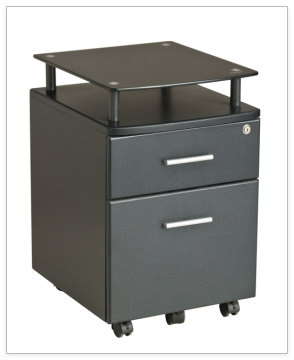 Modern Office File Cabinet with Locking Drawer