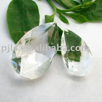 Water drop shaped crystal beads