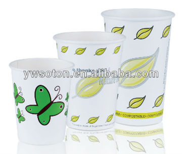 100% biodegradable disposable PLA paper cups