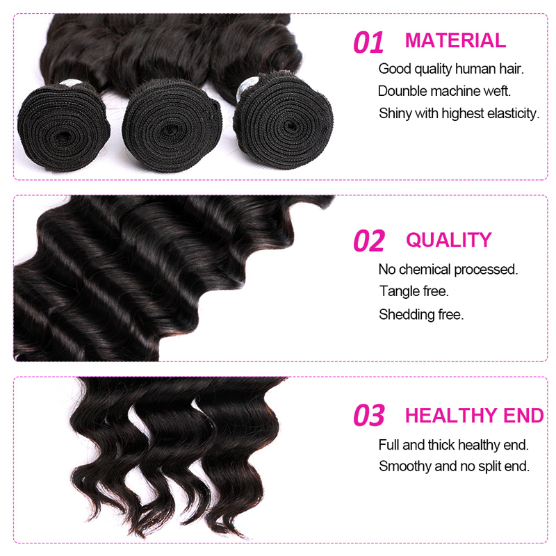 Loose Wave 13X4 Lace Frontal With Bundles Grade 10A Raw Unprocessed Indian Human Hair