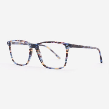 Super thin Square Acetate Male's Optical Frames