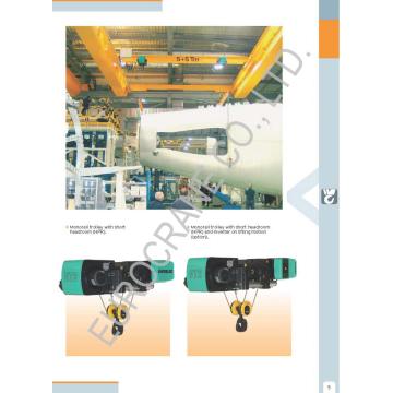Palan électrique à câble dans la grue