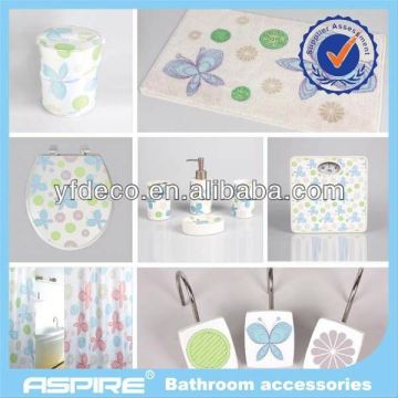 Reasonable round ceramic bathroom set