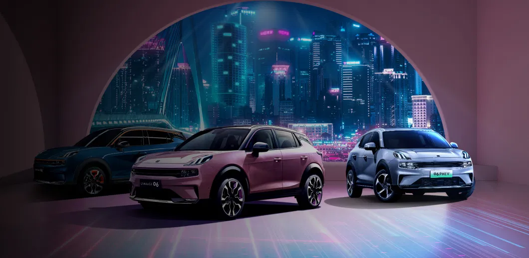 Lynk-06 Electric Car White Small 1.5t Hybrid SUV Electric Petrol Transporter New Energy Engine Car Made in China