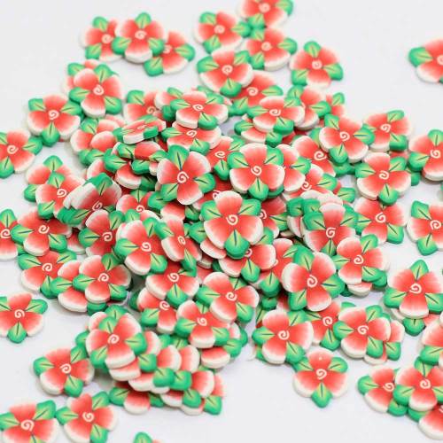 Bande dessinée petite fleur polymère argile tranches boue argile Slime remplissage pour Nail Art bricolage décor téléphone coque accessoires