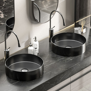 Lustrous Bathroom Vanity Basin Round Washing Bowl