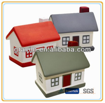 Different color house stress ball