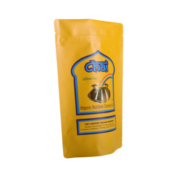 Lindas bolsas de papel Kraft de sellado de calefacción con estampado con estampado