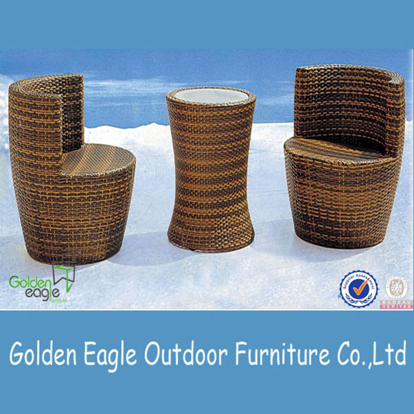 Elegant Patio Taman pe Wicker Bar Furniture