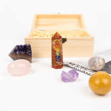 Wholesale Seven Chakras Crystal Tower with Gift Box