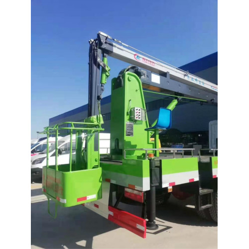 Dongfeng 4x2 telescopic aerial platform truck