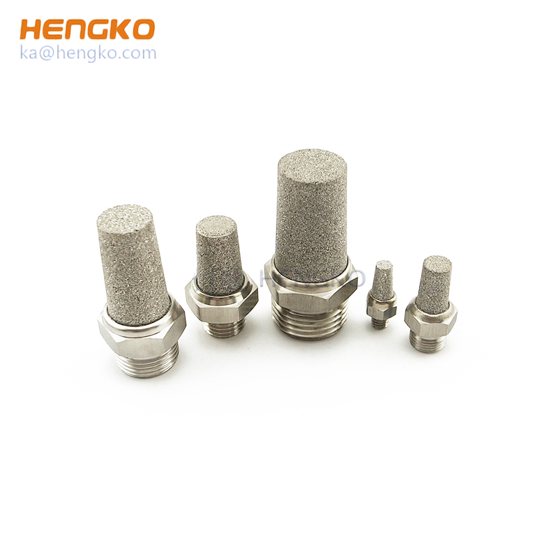 Pneumatic Exhaust Muffler BSL Sintered Porous Stainless Steel Threading Silencer Fitting Noise Filter Reducer Connector