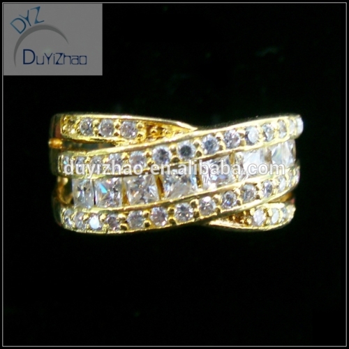 Fashion micropave cz rings , best selling gold rings design jewelry