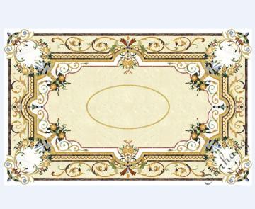 Custom make natural waterjet map design marble pattern