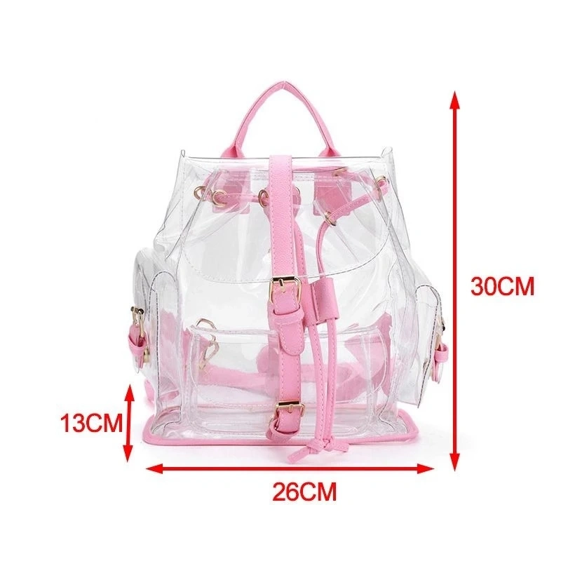 Fashion PVC Clear Bag Waterproof School Backpack Clear School Backpack Bag