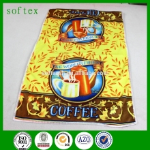 Coffee kitchen towel polyester kitchen towel wholesale