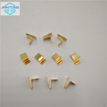 small custom stamped spring contacts with gold plating