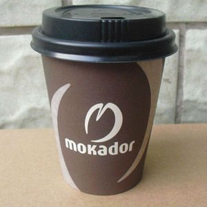 single wall paper cup with lid 6oz