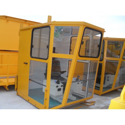 crane operator cabin with air-conditioner