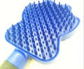 Brosse en silicone peigne à cheveux soin de la fourrure brosse de massage