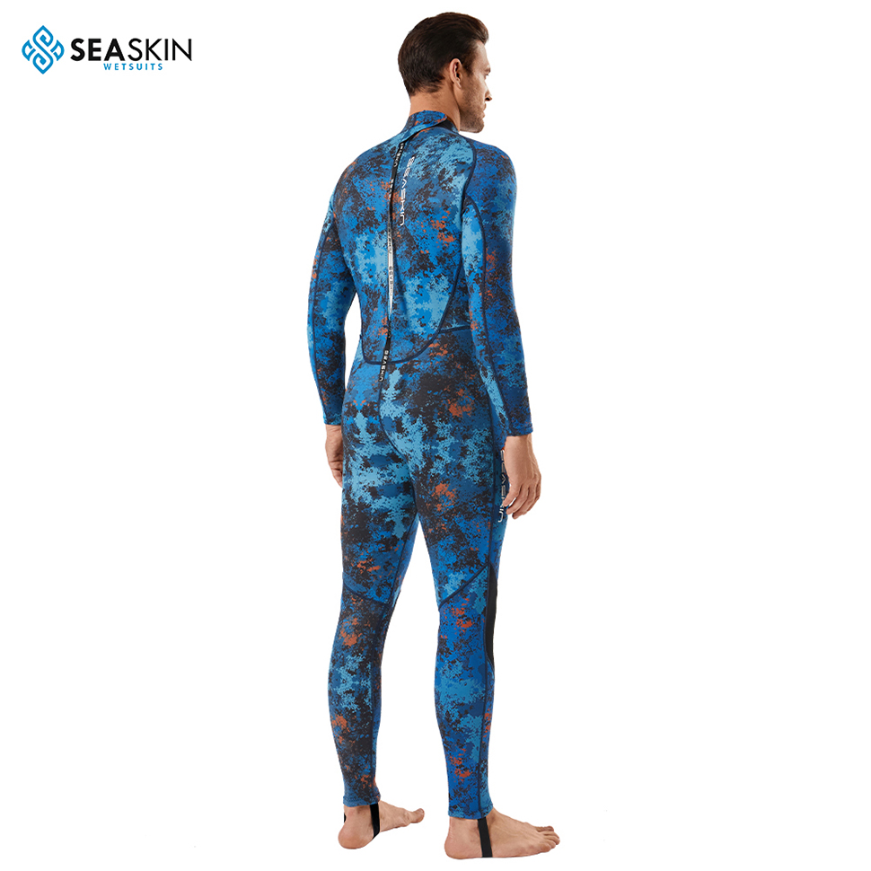 Seaskin kamuflaj erkekler dalış mızrak avcılığı wetsuit