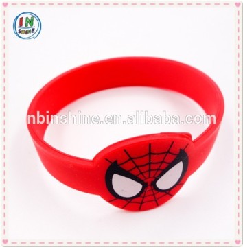 Cartoon silicon bracelet , custom printing silicon bracelet , silicon watch bracelet
