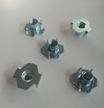 4 claw Lnverted tooth Zinc Plating T-nuts