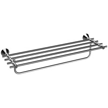 FUAO Cheap chrome wall mounted hotel style bathroom rack towel rack