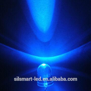 CE&RoHS Compliant Super bright 10mm oval dark blue dip led light diodes