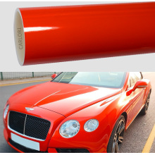 Crystal Gloss Lava Orange Car Vinyl Wrap