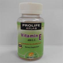GMP certifié vitamine E Suppléments de capsules douces OEM