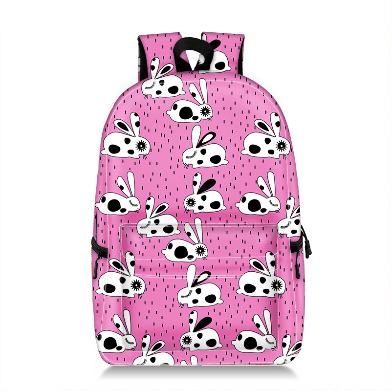 Wholesale blank sublimation full print waterproof backpacks zoo animal shoulders backpack school bag