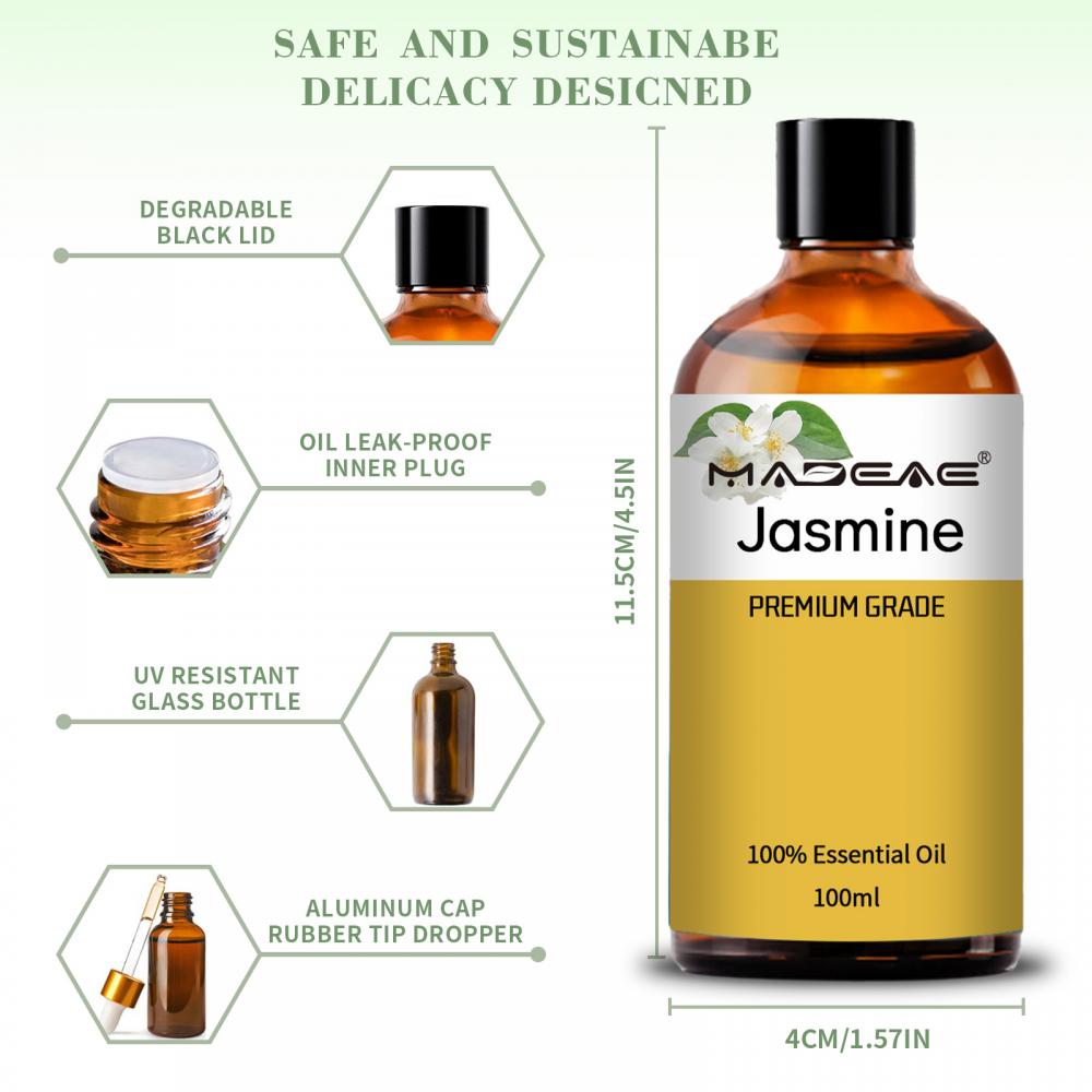 Maua bora ya skincare jasmine bei muhimu ya mafuta kwa mafuta ya mwili