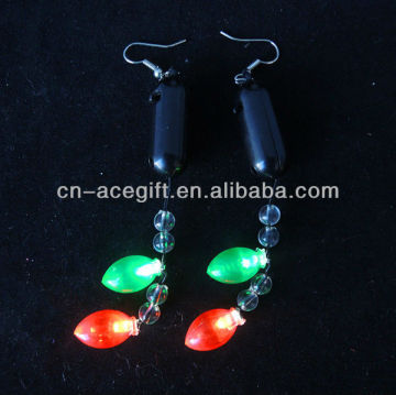light up christmas earrings,christmas novelty earrings
