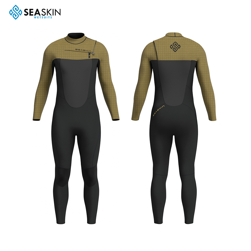 Seaskin 3/2 mm Full Suit Men Niestandardowe piorun