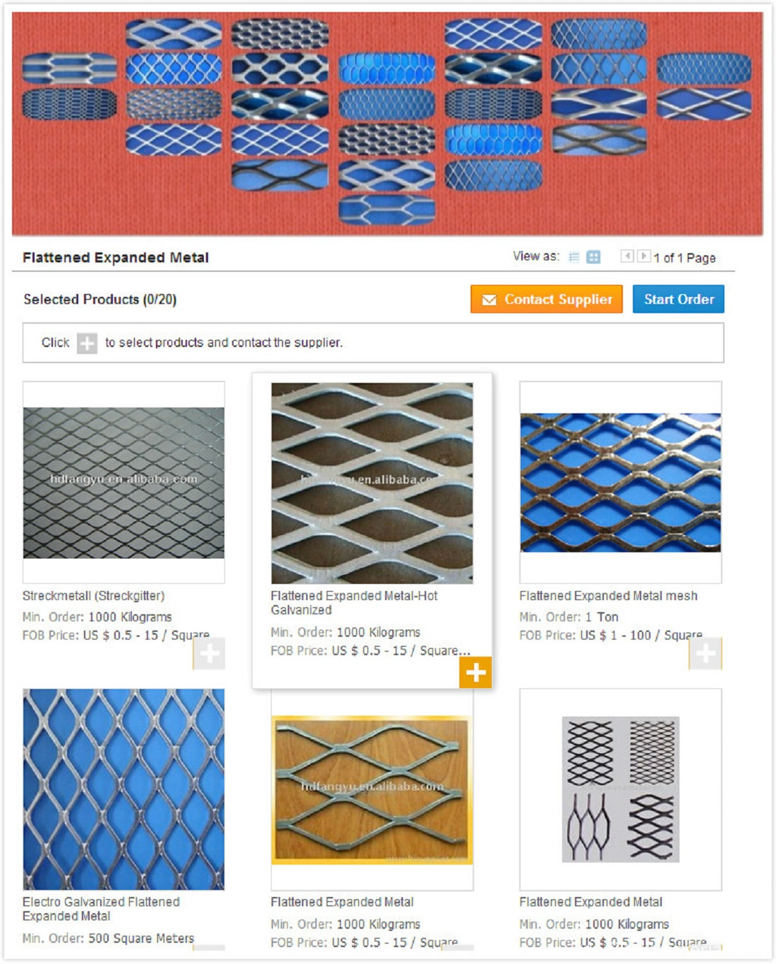 Abgeflachtes Streckmetallgewebe Flattened Expanded Metal Mesh