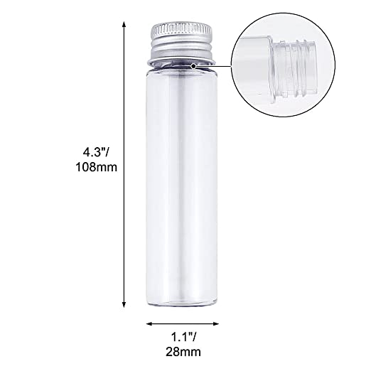 Lab Glass Test tube with Screw Cap