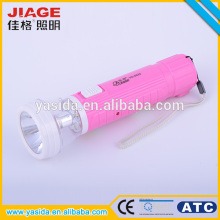 2016 latest 0.5W+4SMD rechargeable high efficiency led flashlight with side light