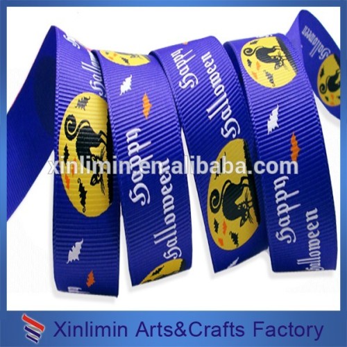 Custom colorful useful printed halloween ribbon