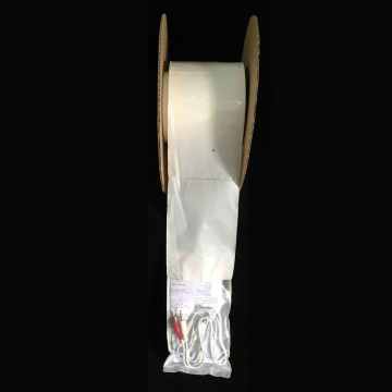 LDPE clear front white back pre-opened auto bag on roll