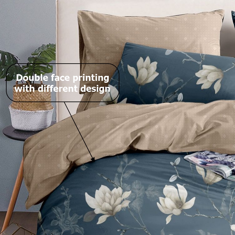 Flower Printed Duvet Cover Set