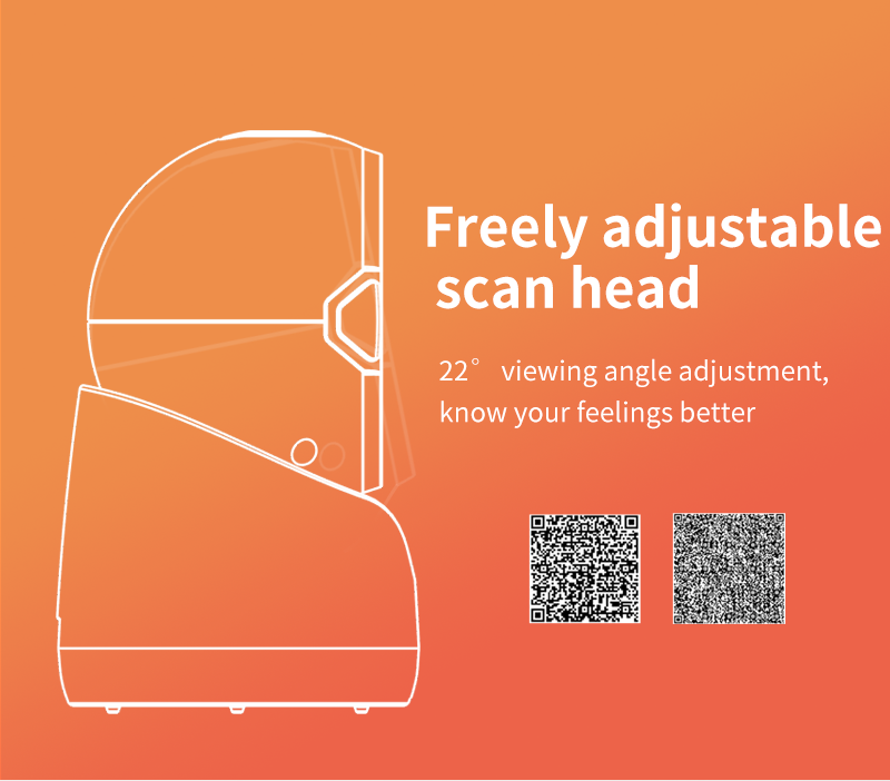 Winson سطح المكتب باركود ماسح الضوئي القارئ لماسحة الباركود Supermarket Cashier Scanner 2D 1D