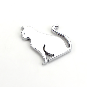 Custom 3D Metal Cat Design Logo Car Emblems & Stickers