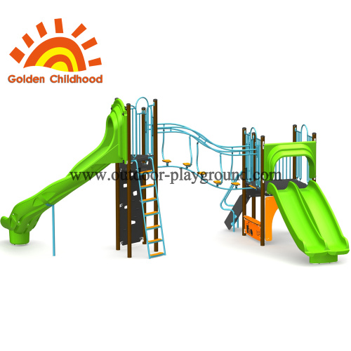 Simple Green Play Slide For Children