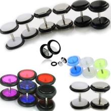 Fake Ear Plugs Cheater Faux Gauges